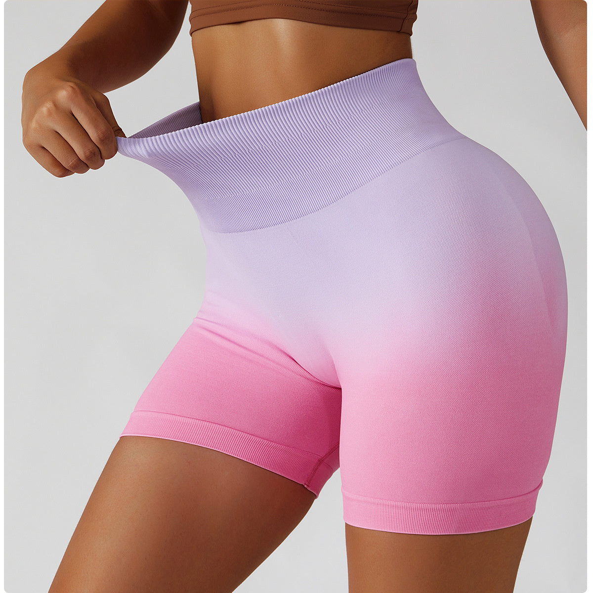 Gradient Seamless Shorts Back View