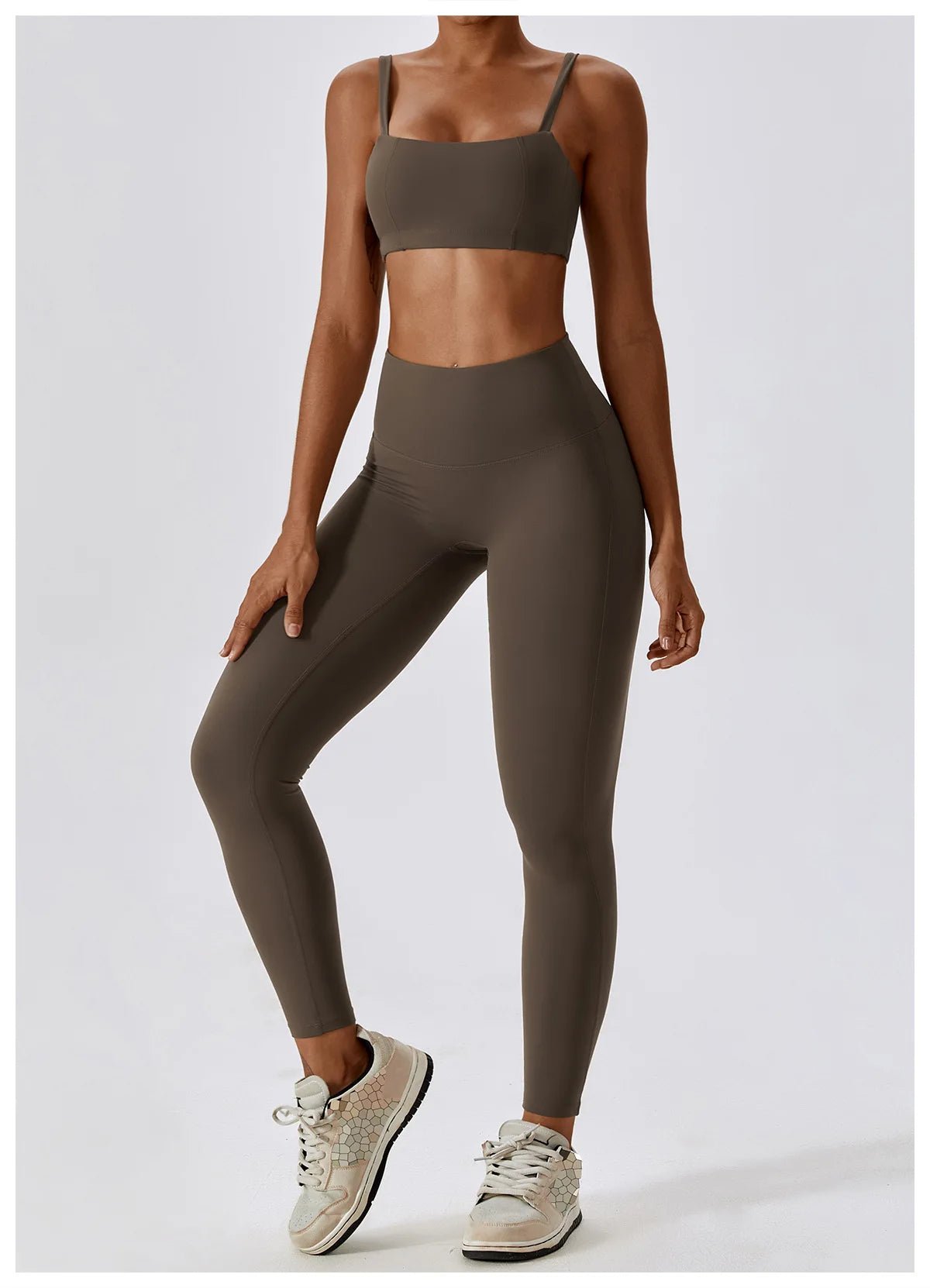 High Waist Leggings Front View